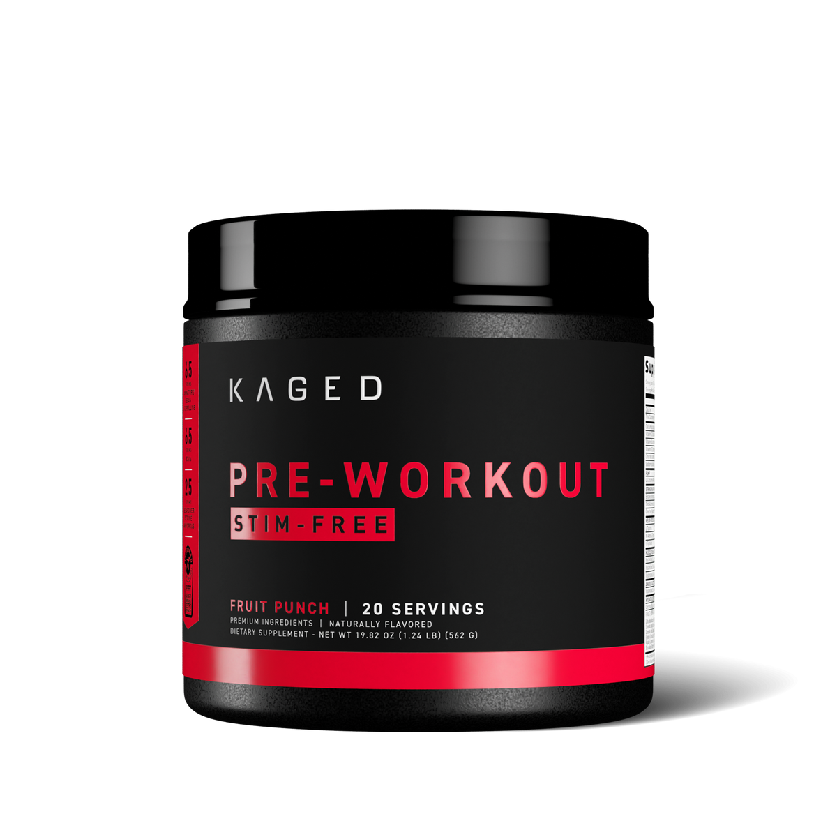 Pre-Workout Without Caffeine - Fully Dosed Stim Free Formula