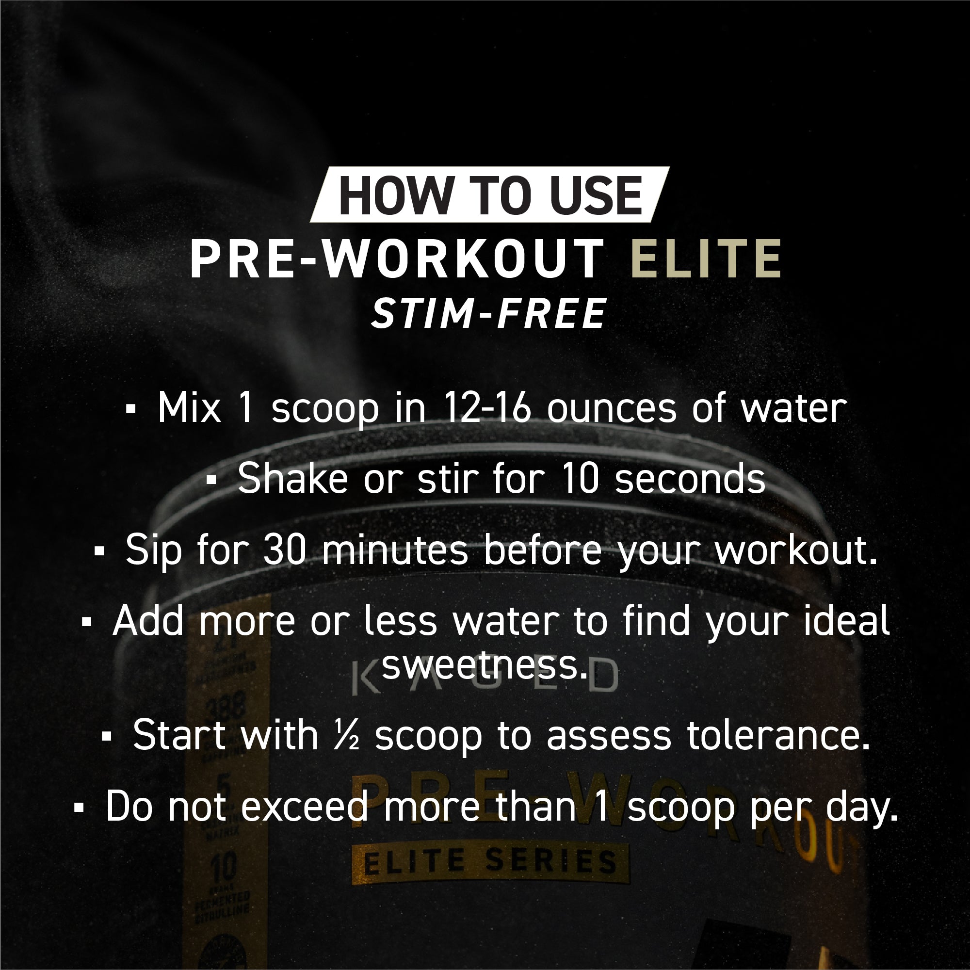 Pre-Workout Elite Stimulant Free