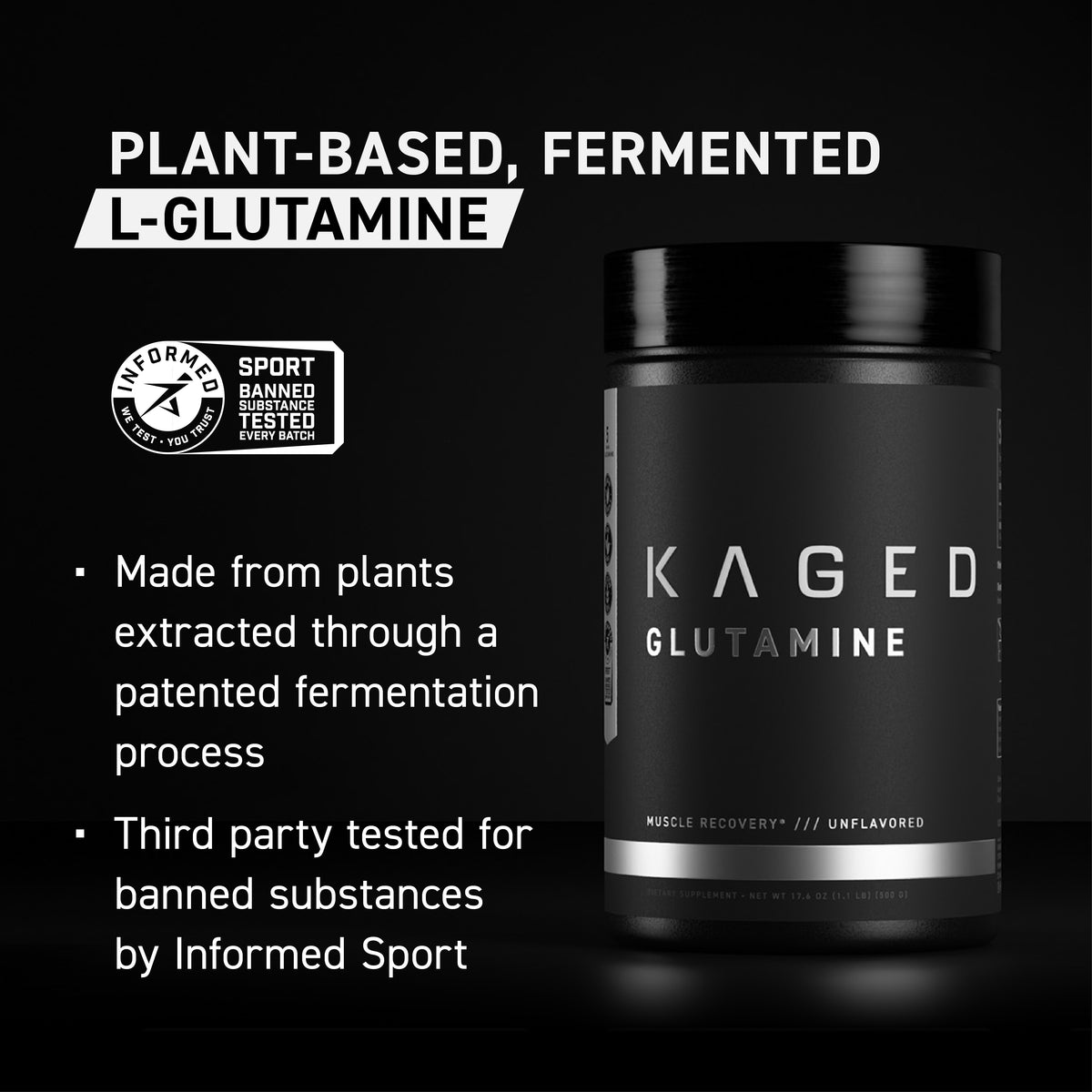 Fermented Glutamine Powder - Recovery | Kaged