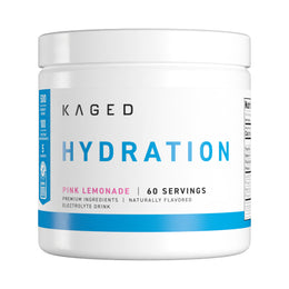 A selection of Kaged Electrolytes products, including powders and capsules for hydration and performance.
