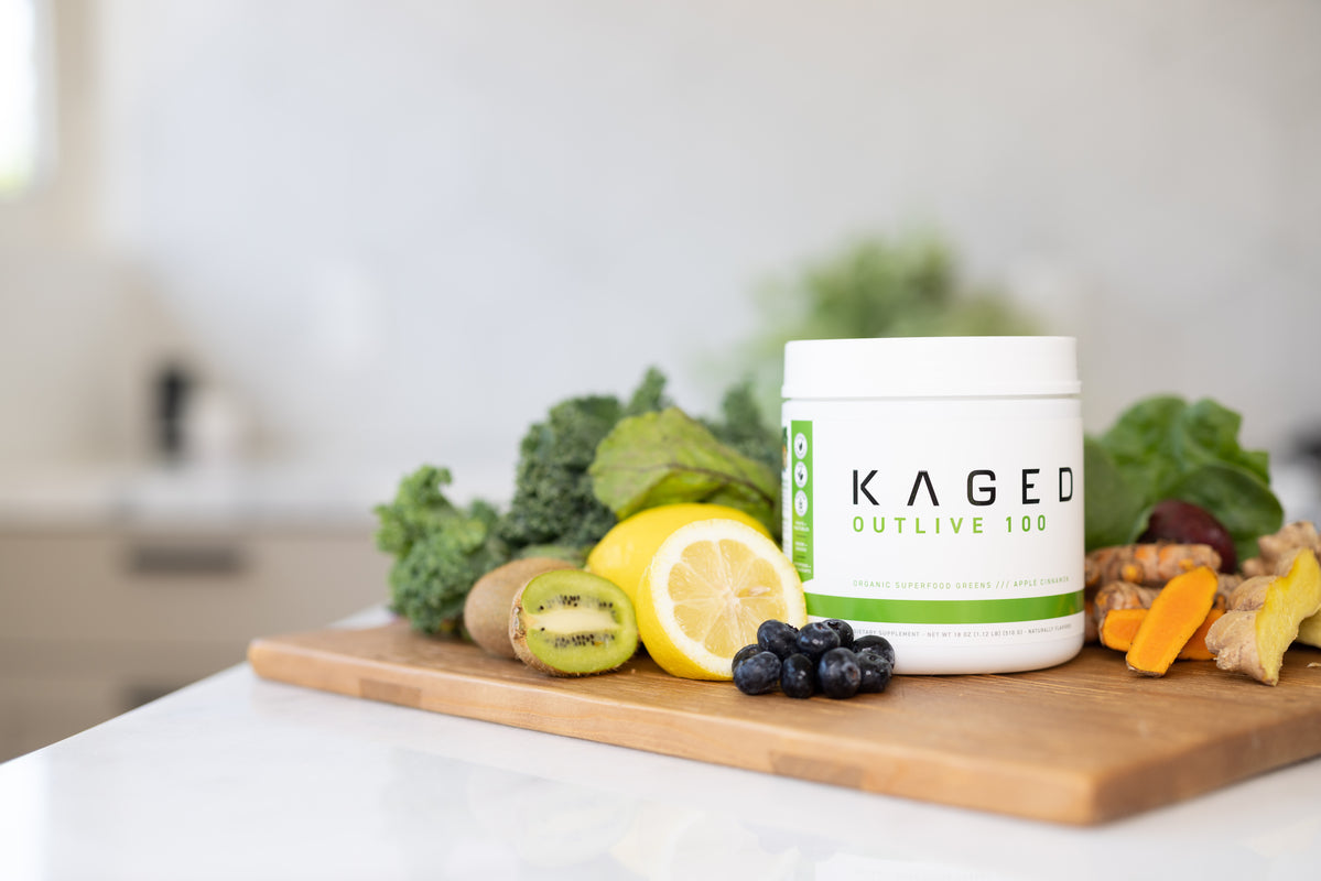 Kaged | Outlive 100 - Organic Greens & Superfoods | Berry