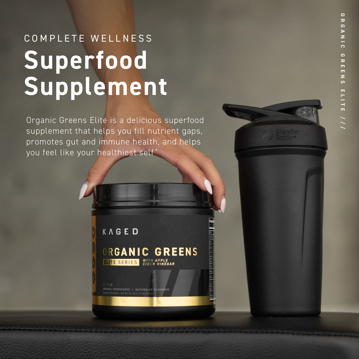 Kaged | Outlive 100 - Organic Greens & Superfoods | Berry