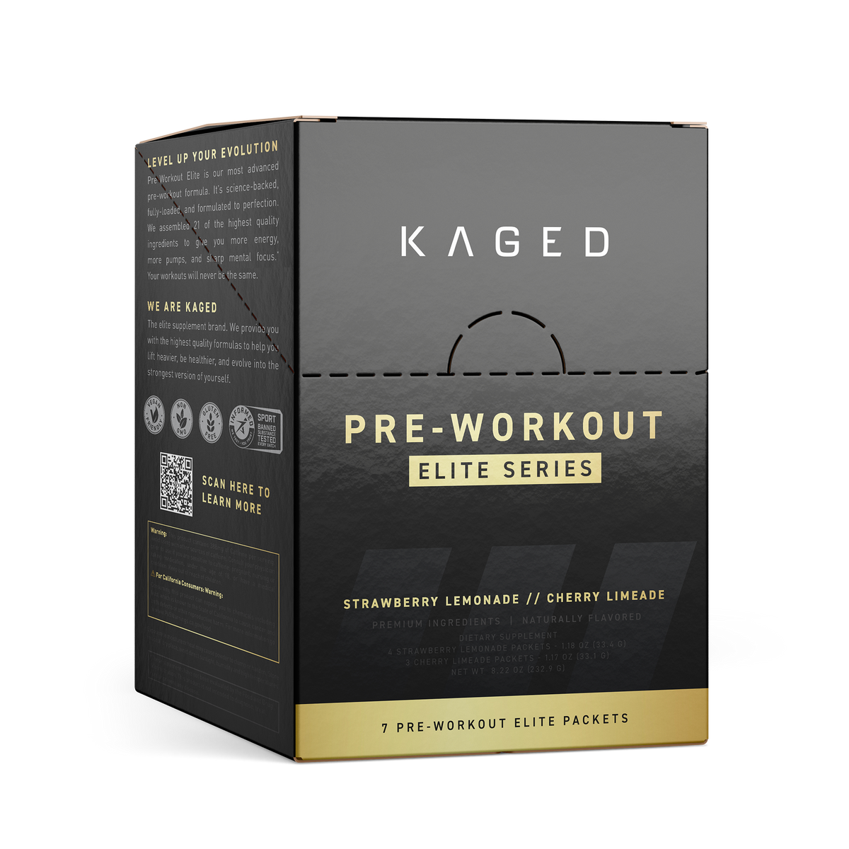 PreWorkout Elite Packets Unleash Energy & Focus Kaged