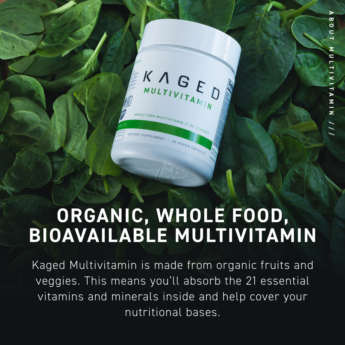 Kaged Muscle® Naturals Multivitamin Outlive Organic Superfoods Greens Apple  Cinnamon Supplements, 18 oz - Fry's Food Stores