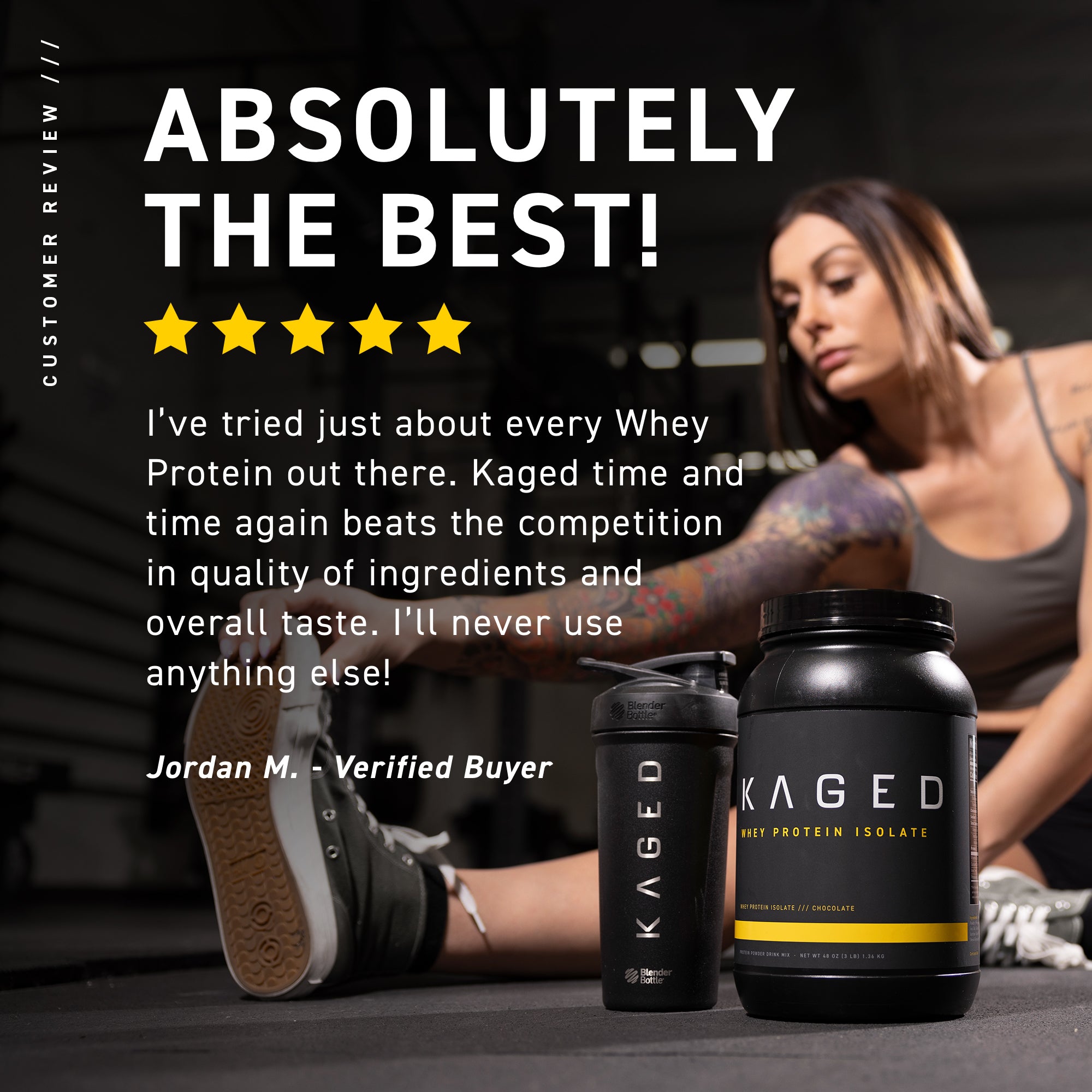 Kaged Whey Protein Isolate Fast Digesting Clean Protein